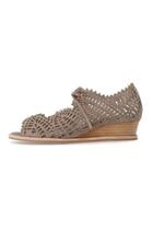 Taupe Perforated Wedge