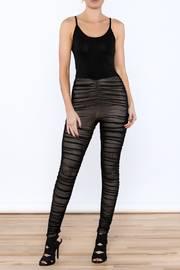  Black Ruched Jumpsuit