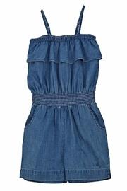  Denim Ruffle Romper