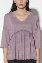  Violet Ruched Top