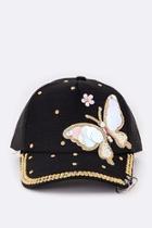  Crystal Butterfly Cap