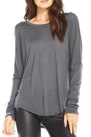  Textured-silk Open-back Top