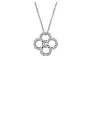  Sterling Silver Simulated Diamond Necklace