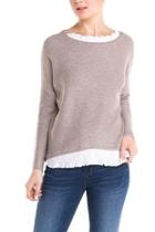  Ruffle Neck Sweater