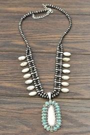  Squash-blossom Natural-white Turquoise-necklace