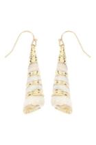  Drop-shell With Gold-effect-earrings