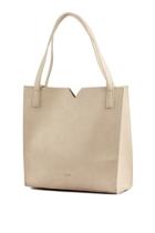  Taupe Leather Soft Tote