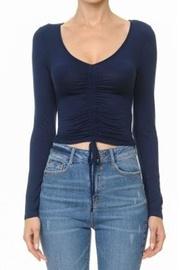  Ruched Tie Top