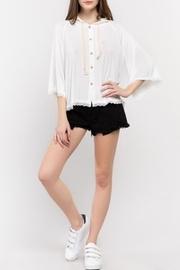  Lace Detail Hoodie