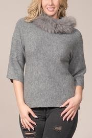  Fur Neck Sweater