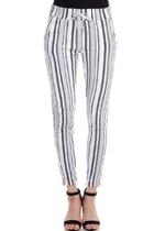  Striped Drawstring Pants