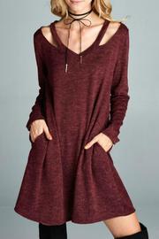  Cut-out Sweater Dress