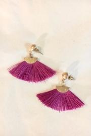  Fuschia Fan Earrings
