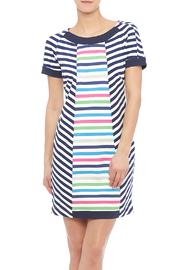  Short-sleeve Stripe Dress