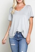  Silver Basic Top