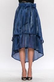  Blue Satin Skirt