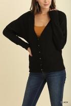  Classic Black Cardigan