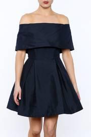  Off The Shoulder Fit And Flare Dress