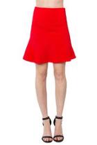  Flared Red Skirt