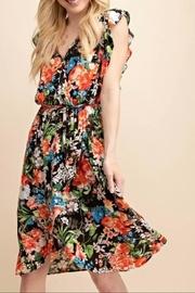  Floral-print Overlap Dress