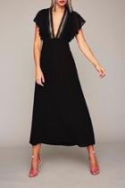  Plunging Black Gown