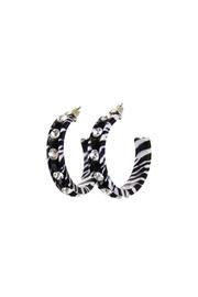  Hoop Earrings Zebra