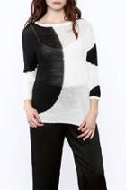 White And Black Sweater