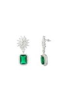  Accented Emerald Earrings