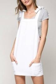  Shoulder-tie Overall Dress