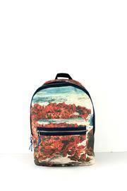  Printed Canvas Backpack