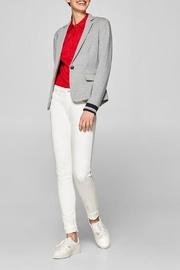 Fitted Jersey Blazer