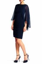  Cape Sheath Dress