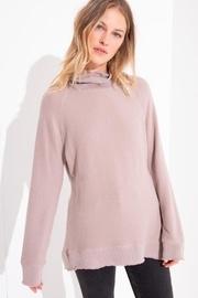  Knit Mock-neck Pullover