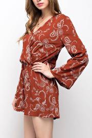  Embroidery Bell-sleeve Romper