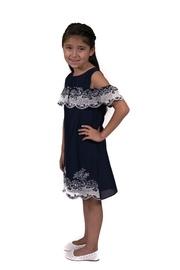 Navy Lattice Dress