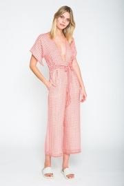  Red Gignham Jumpsuit