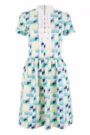  Geometric Laced Dress