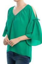  Slit Sleeve Top