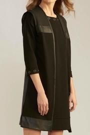  Ponte/vegan Leather Vest