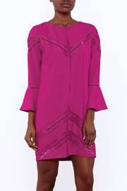  Lace And Velvet Shift Dress