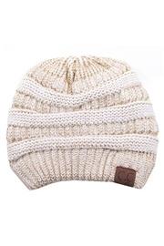  Beanie -ivory Gold