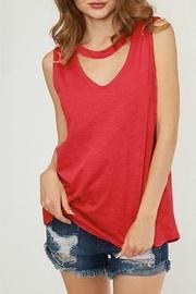  Choker V-neck Tank