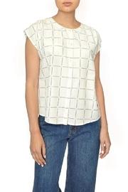  Windowpane Plaid Top