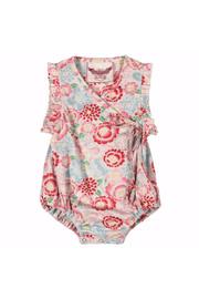  Tattoo Flowers Cross Over Romper