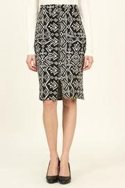  Aztec-print Zip Pocket-pencil-skirt