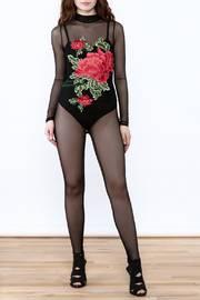 Black Mesh Jumpsuit