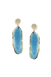  Blue Agate Drop Earrings