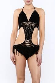  Black Crochet Monokini