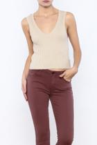  Taupe Cropped Top
