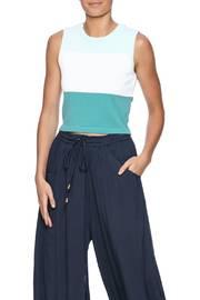  Colorblock Sweater Crop